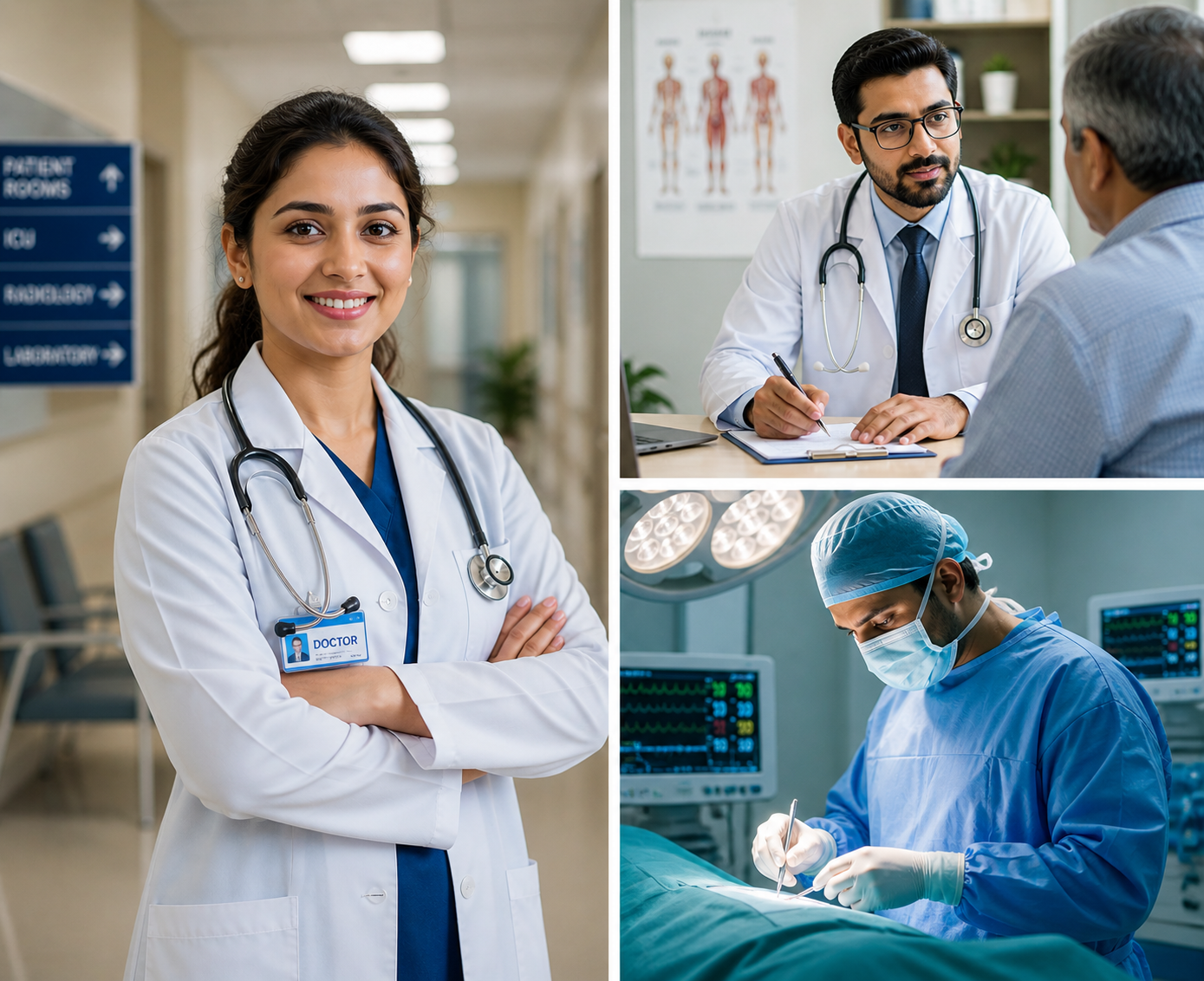 doctor salary worldwide physicians in modern medical facility