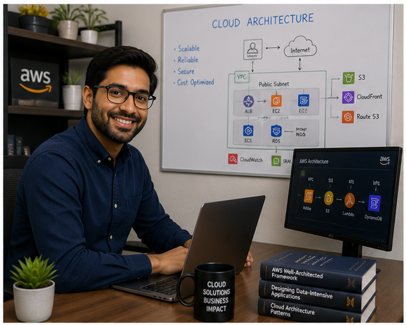 Cloud architect salary professional designing cloud infrastructure solutions