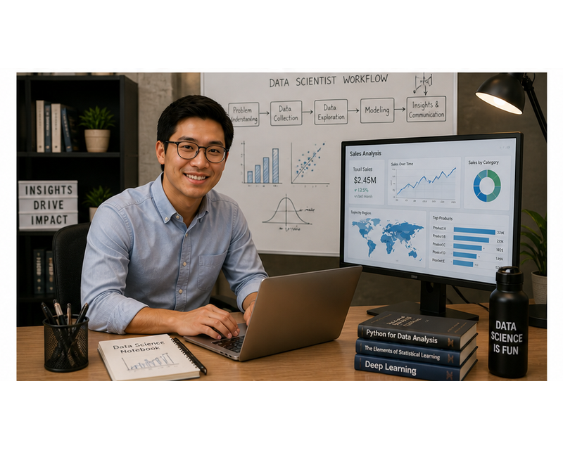 data scientist salary analytics dashboard visualization specialization