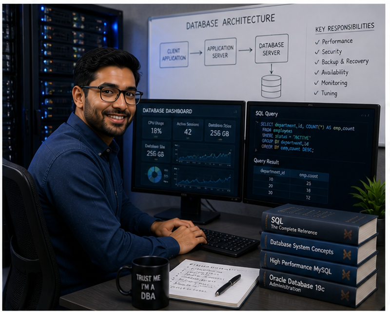 Database administrator salary professional managing database systems and data infrastructure