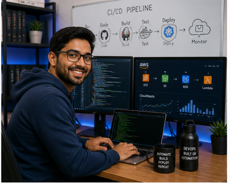 DevOps engineer salary professional working on cloud infrastructure