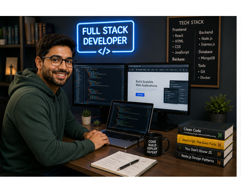 Full stack developer salary professional coding web applications frontend backend