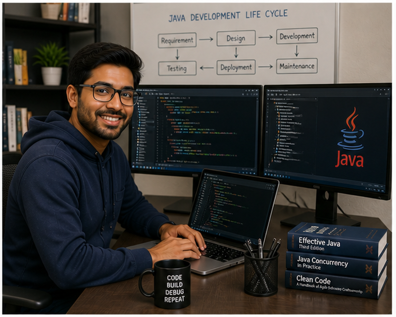 Java developer salary professional coding enterprise applications backend systems