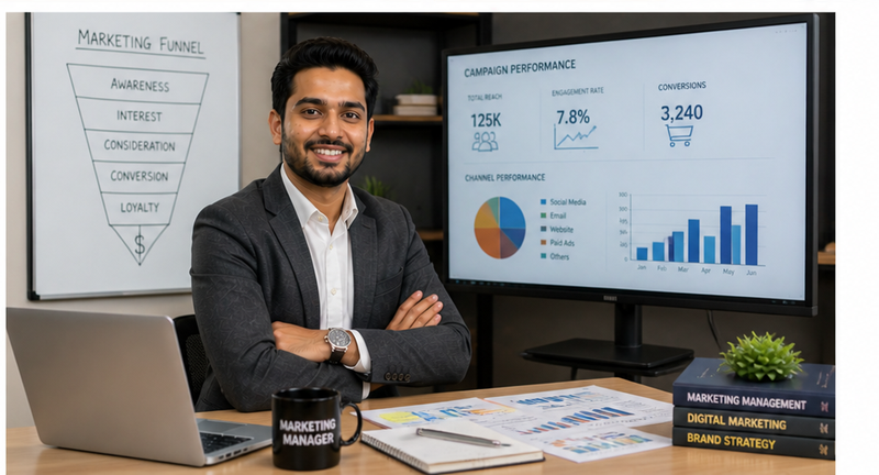 marketing manager salary by company size showing Fortune 500 versus startups