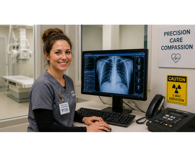 Radiologic technologist salary by specialty showing medical imaging equipment and technology