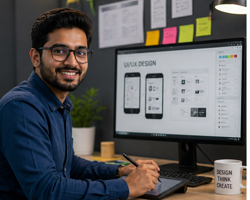 UX/UI designer salary USA creative professional design workspace compensation